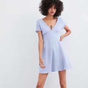 Zara baby blue summer dress